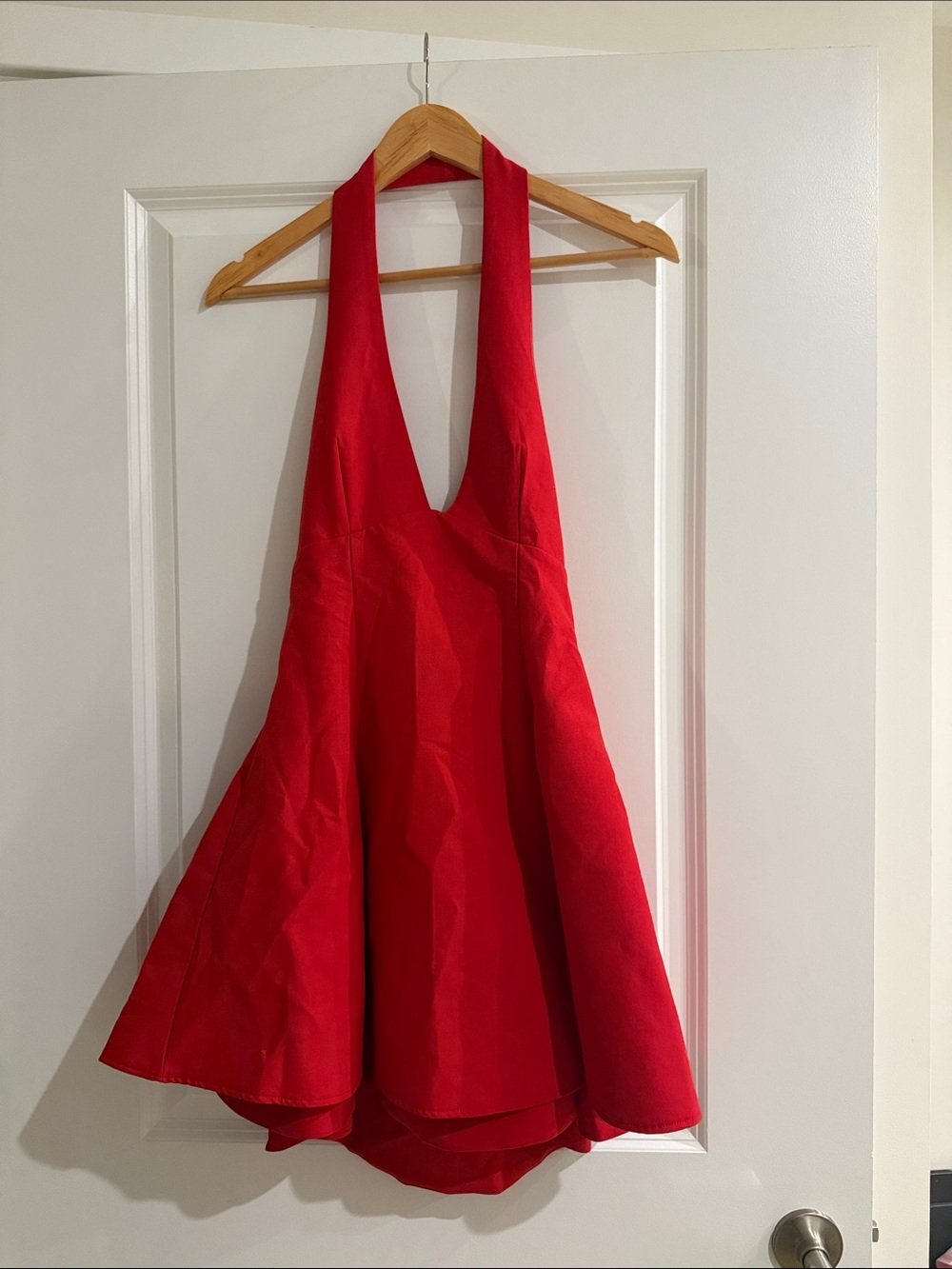 Zara Red Halter Mini Dress
